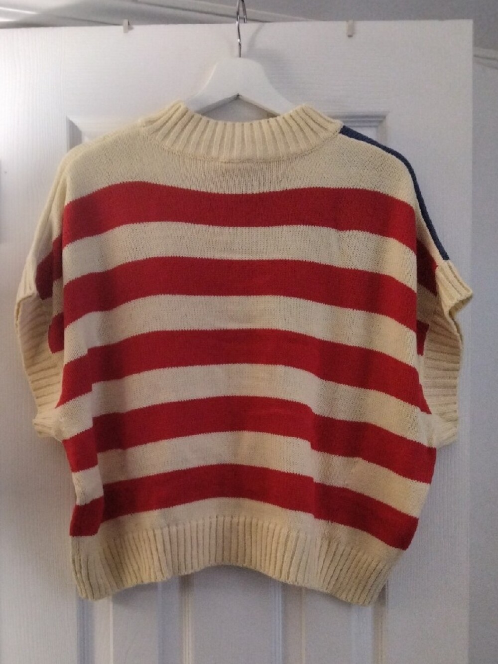 BiBi Red, White & Blue Flag Knit Pullover - Picture 2 of 6